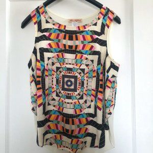 Mara Hoffman Crêpe de Chine Print Front Tank